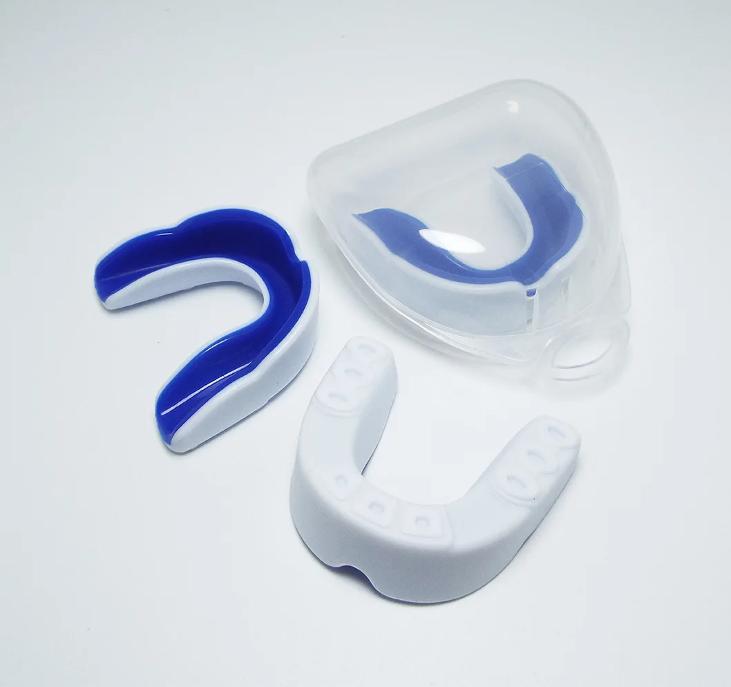 Wholesale high quality boxing basketball soccer sports double colors food grade EVA teeth protect braces