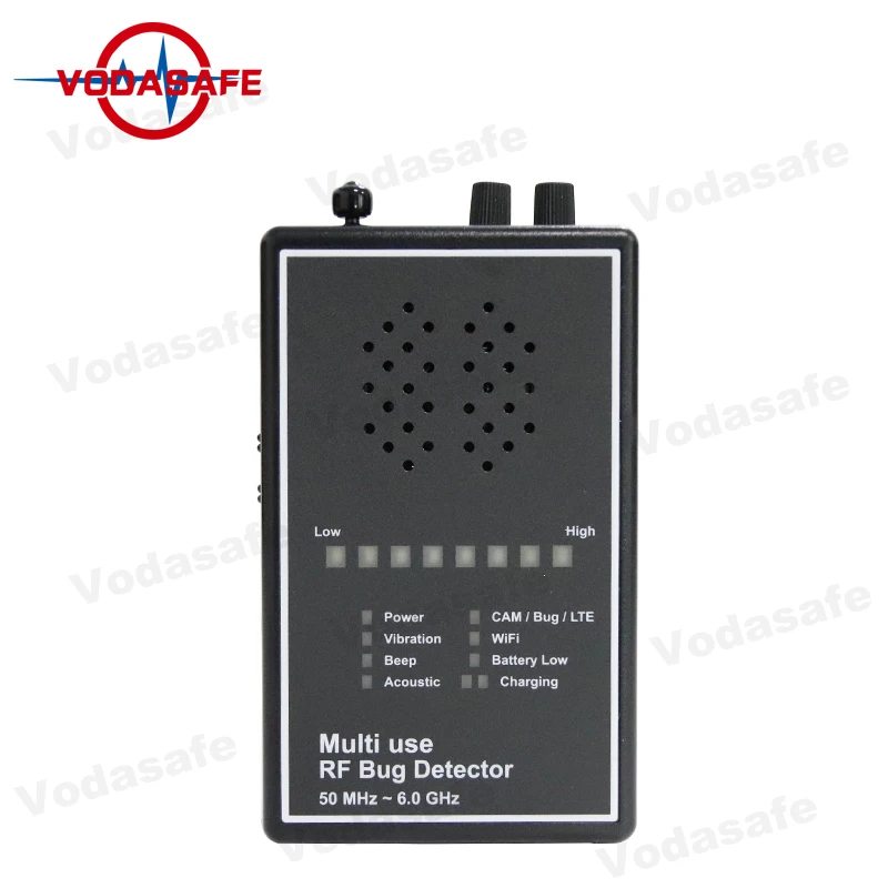 Hot Sale Small Spy Camera Detector 50 MHz ~ 6.0 GHz Range Wireless Bug Finder WiFi Connectivity Spy Wireless Voice Recorder