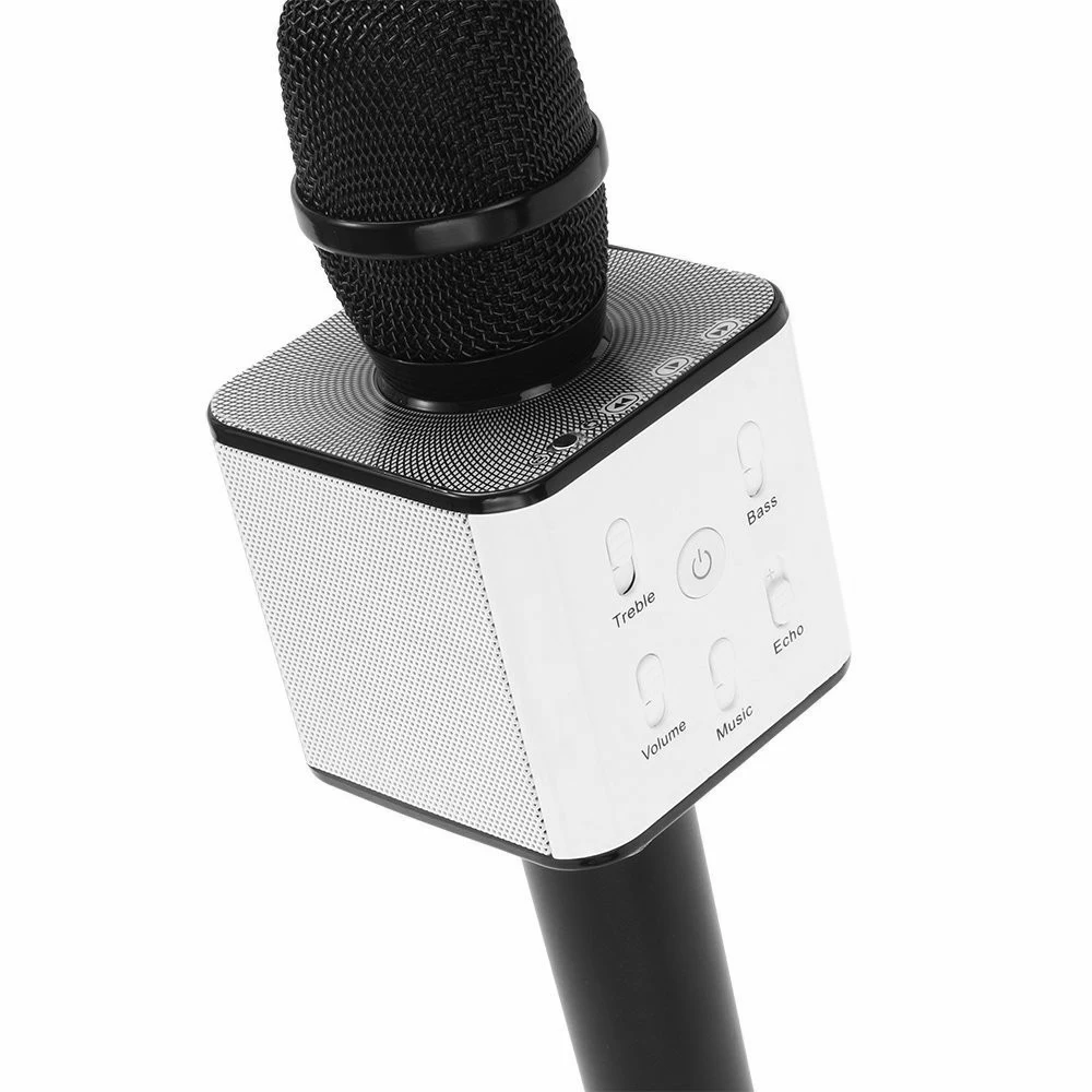 Large Condenser Microphone Q7 Wireless Handheld Microphone Karaoke With Speaker Mic