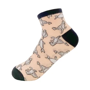 Cute Sea Lion Pattern Breathable Ankle Socks Great Quality Cotton Socks for Women