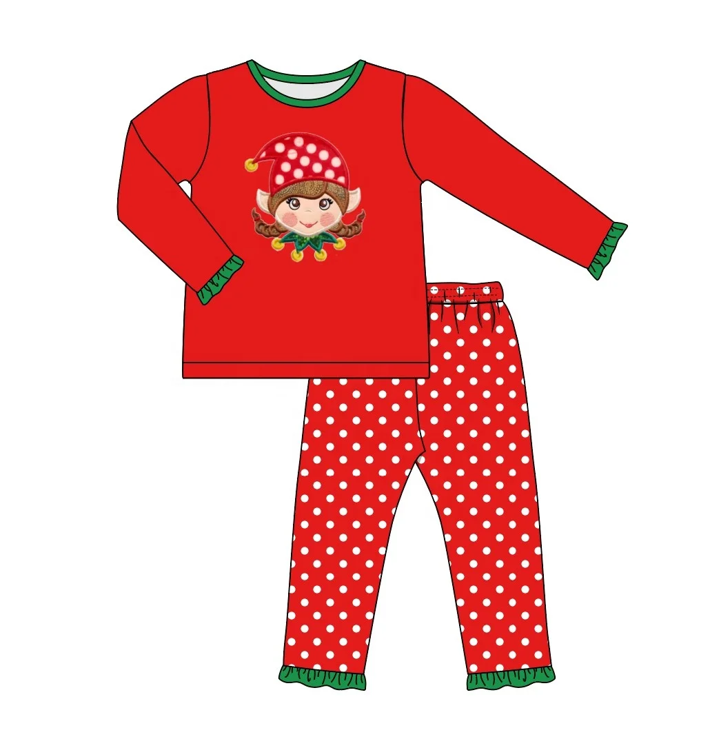 Pijamas De Navidad Para Bebés Y Niñas,Ropa De Dormir De Boutique Con De Elfo - Buy Navidad Pijamas De Niña,Duende Lindo Bebé Chica Ropa De Dormir,Los Niños Boutique De