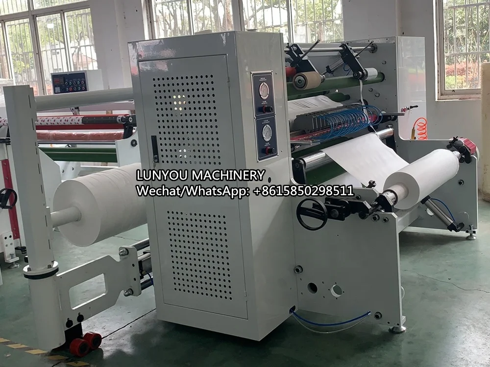 Automatic High Speed Jumbo Roll Slitting Rewinding Bopp Plastic Film Slitting Machine