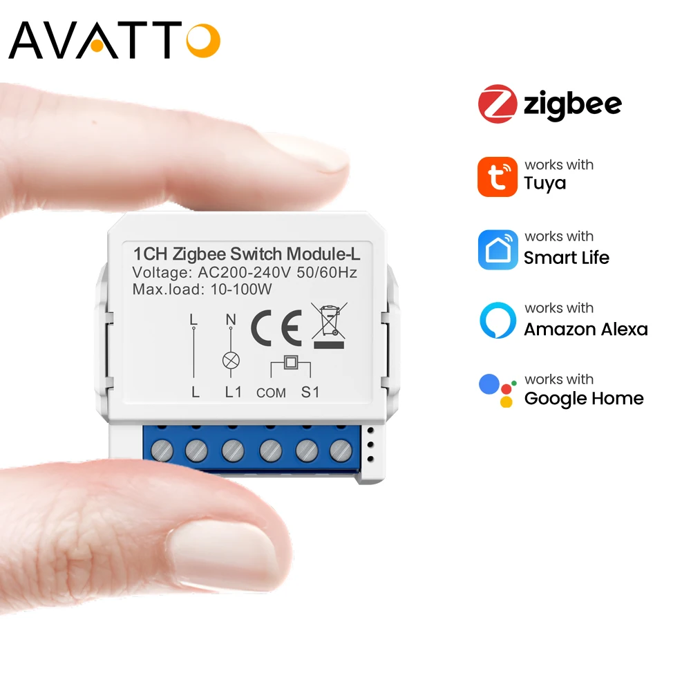 Avatto A Gang Smart Control Tuya Smart App Smart Life Switch No Neutral Zigbee Smart