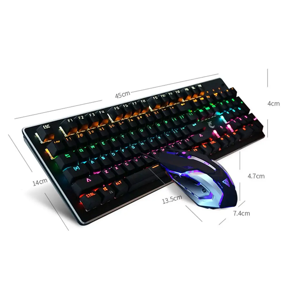 2022 Popular Keyboard and Mouse Set Wired Office Gaming Mechanical Keyboard