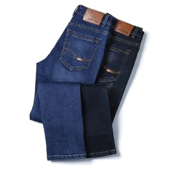 Cheap jeans for men bulk wholesale jean pants slim fit jeans men designer stretch denim blue and black color OA support