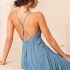Gown Dress Dresses Formal High Quality Backless Elegant Sleeveless Gown Evening Dress Maxi Blue Bridesmaid Dresses