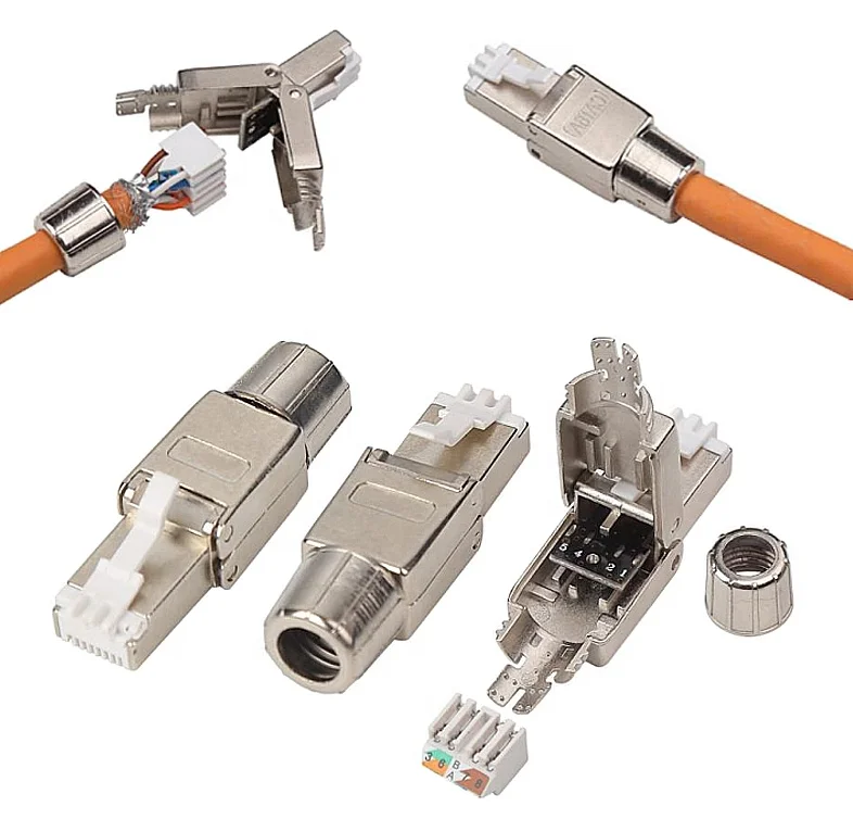 Connection field. Коннектор (вилка) rj45 8p8c Cat.6a STP. Rj45 STP. Коннектор rj45 для Solid. Разъем поверхностного монтажа Cat. 6a STP rj45.