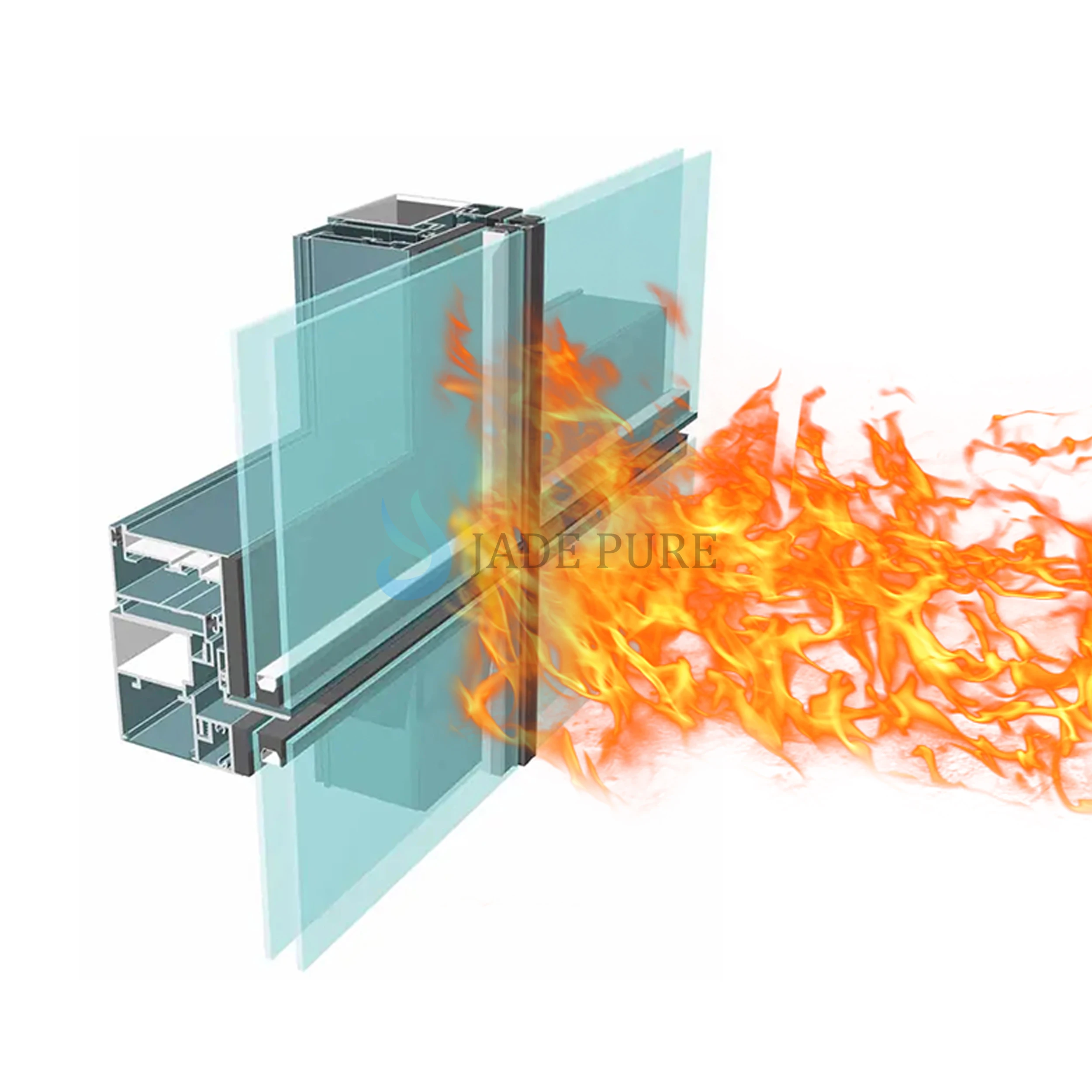 Fire Resistant Glass for Industrial Door and Window Systems