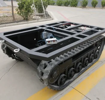 Manufacturer Rubber Track Chassis System Rubber Tracked Undercarriage Crawler Chassis Rubber Track Robot  Rubber Track Assembly
