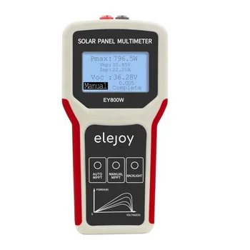 ELEJOY EY800W LCD MPPT solar panel multimeter solar panel tester smart current tester voltage tester digital power PV meter VOC