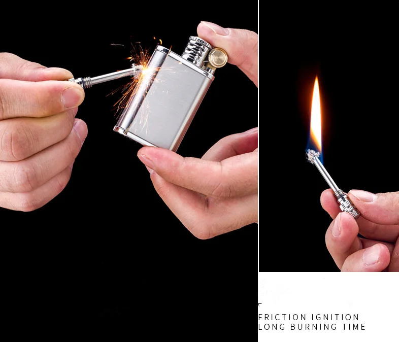 Encendedor Retro De Metal Para Hombres,Encendedor De Fuego De  Pedernal,Queroseno,Llama De Aceite,Creativo,De Latón,Regalo - Buy Venta Al  Por Mayor Mil Veces Encuentro Queroseno Doble Encendedor De Personalización  Lightermatch Encendedores,Pantalla 