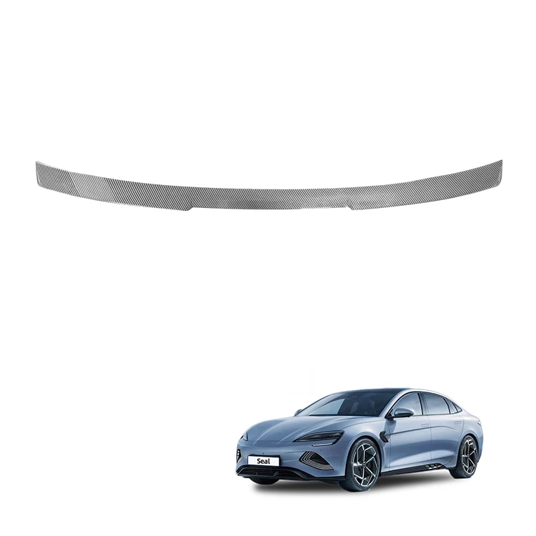 Spoiler Traseiro do Carro para BYD Seal Acessório Spoiler Traseiro com Asa de Fibra de Carbono Preta Acessórios Externos Decorativos