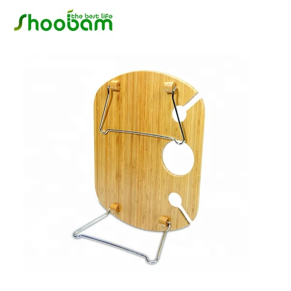 Портативный Бамбуковый столик для вина и закусок для пикника