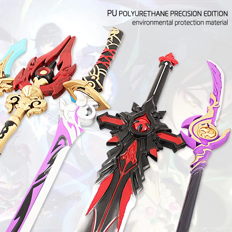 Genshin Impact Cosplay Weapon 100cm Model Sword Stick Kazuha Staff