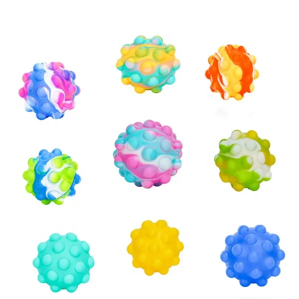 Новое поступление, силиконовая игрушка-головоломка, полиуретановый антистрессовый мяч с пузырьками, 3D антистрессовый мяч