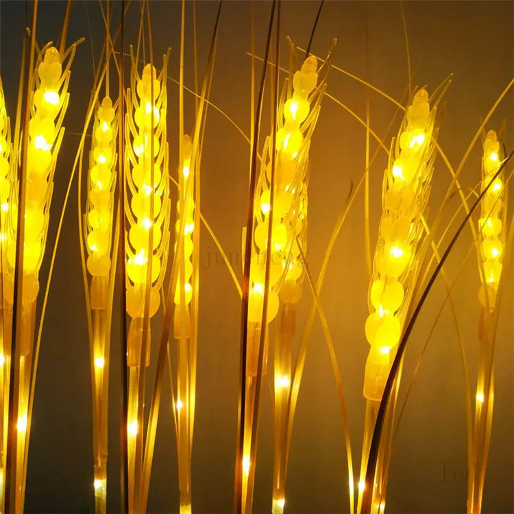 Low Power Waterproof Wheat Ears Led Wheat Light Lamp Stand  Natural Simulation Wheat Lamp for Garden Plaza and Street Decor