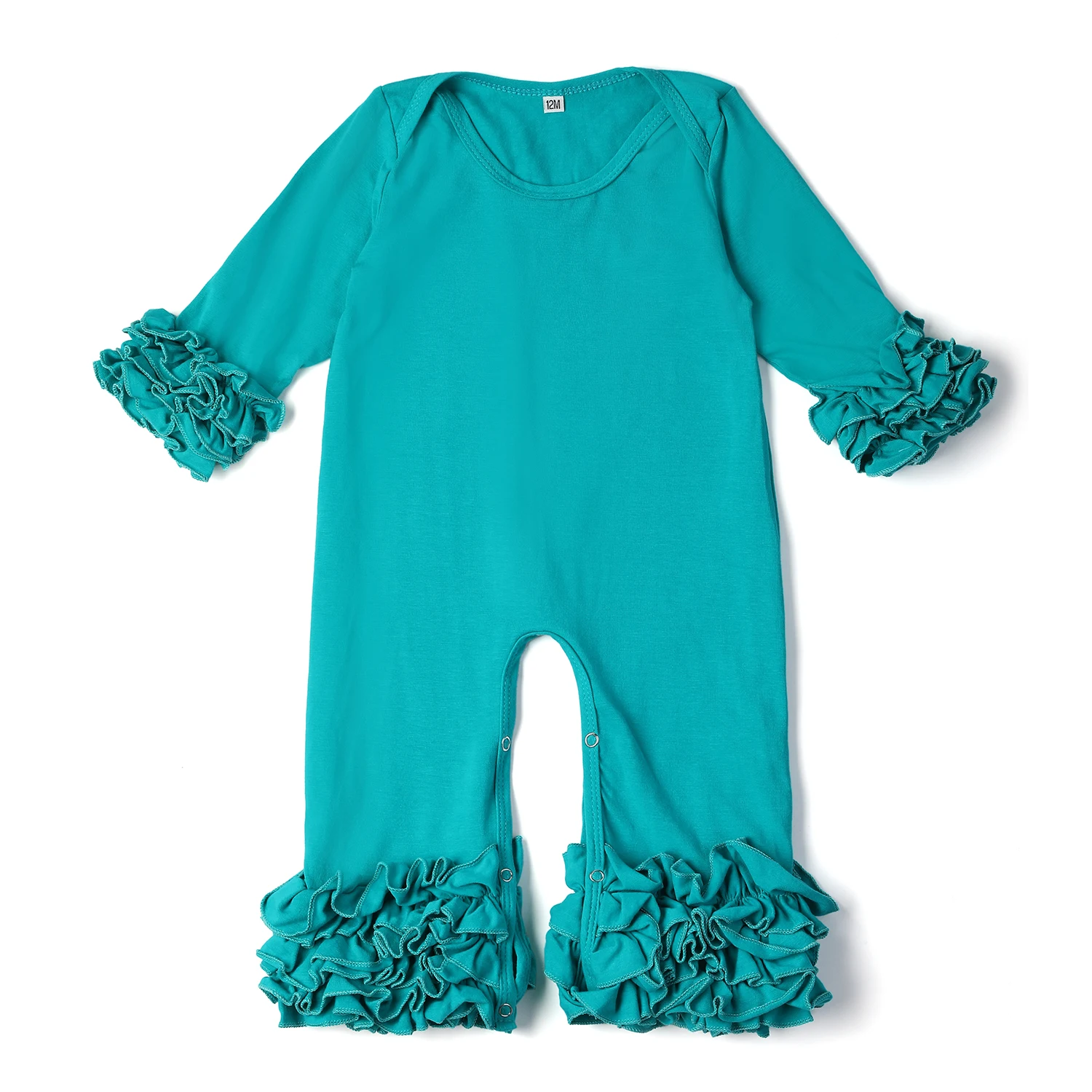 Icing Ruffle Romper Icing Romper 100% Polyester Sublimation