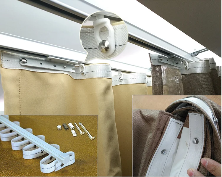 Wave Curtain Track S Fold Curtain Rails Button Runner Ripple Fold