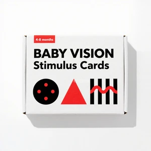 Early Education Newborn 4-8 Months Baby Visual Toy Color Training Black and White Card Baby Visual Stimulation Cards