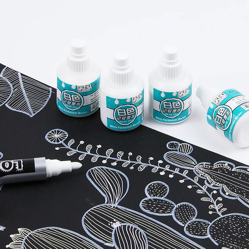 Хорошее качество белые маркерные чернила оптовые продажи заправляющие сухое стирание перманентные