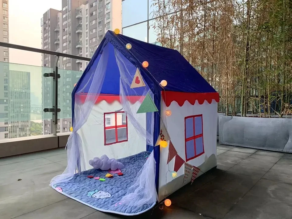 US Style Children's Toddler Toys Gift 130cm Fabric Playhouse