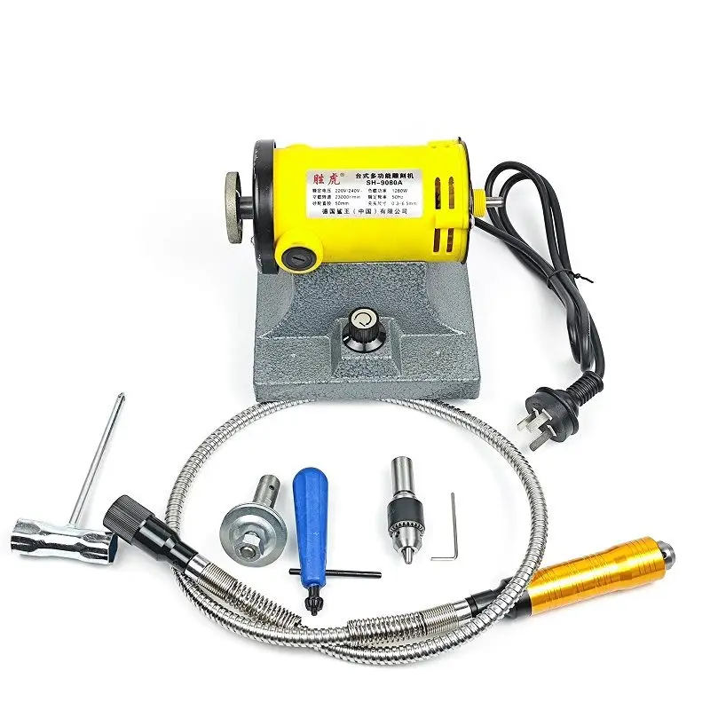 TEBAK Desktop Multi-functional Grinding Machine Jade Carving, Buddhist Beads and Amber Hanging Grinding Amber Polishing Machine