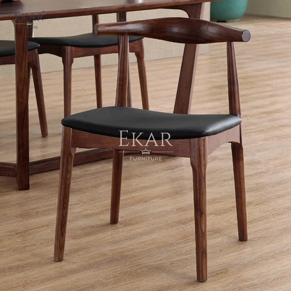 product new design stylish white wax wood dining chairs by ekar-59