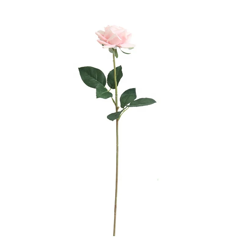 Bouquet Di 12 Rose Artificiali In Seta Con Stelo Lungo - Finti Fiori Decorativi Per Casa, Matrimoni E Feste (Rosa Sfumato)