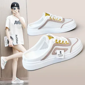 YQ59 Made in China Fashion Trend Comfortable Women's Shoes Women Breathable Half Slippers