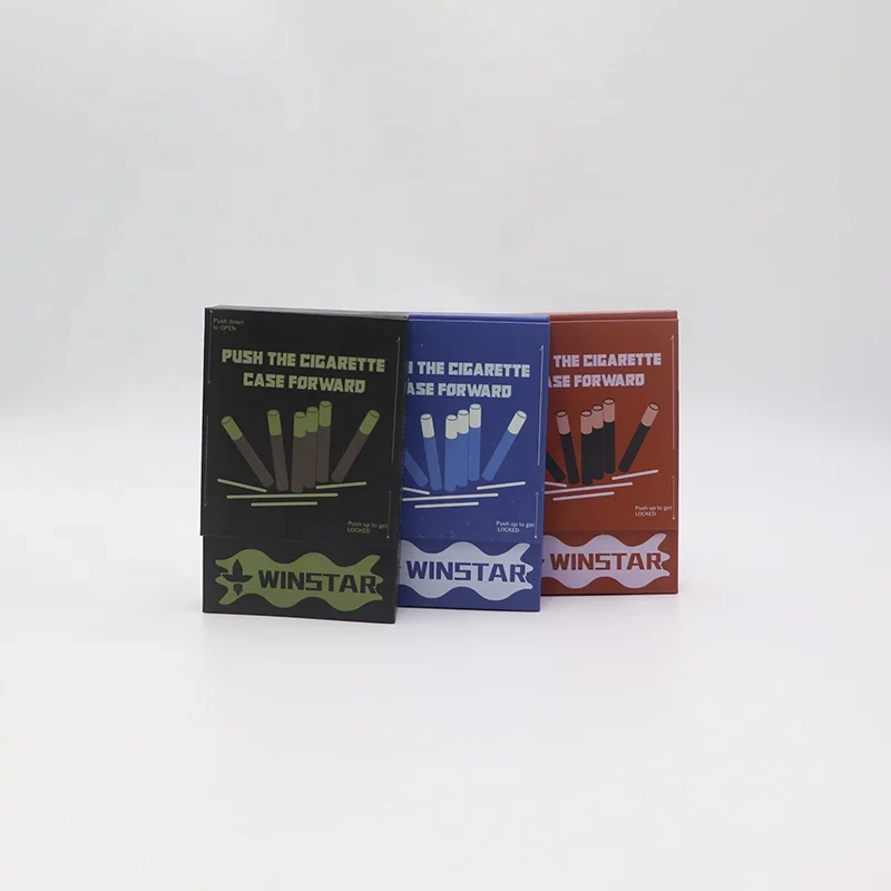 New Style Custom Prerolled Cones Cardboard Boxes Flip Top Cigarette Pack Pre Roll Packaging