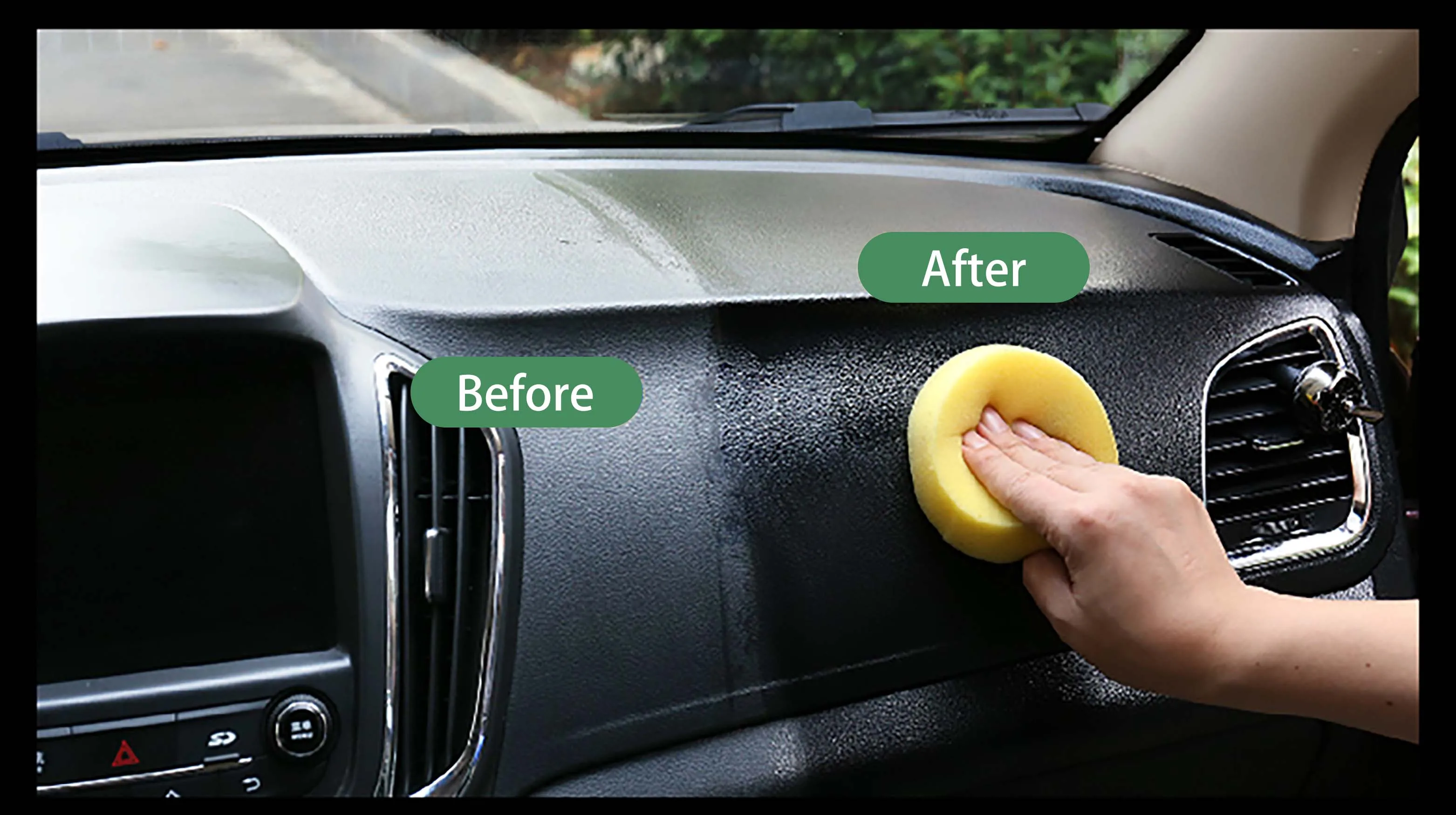 Rainjoin Lavender Smell Clean Car Seats Dashboard Restorer Leather Wax