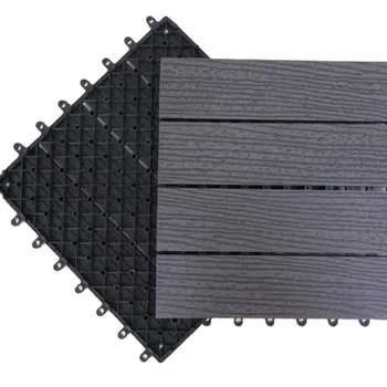 Hot Selling 30x30 Waterproof WPC Interlocking Decking Tiles for Outdoor Decking Projects