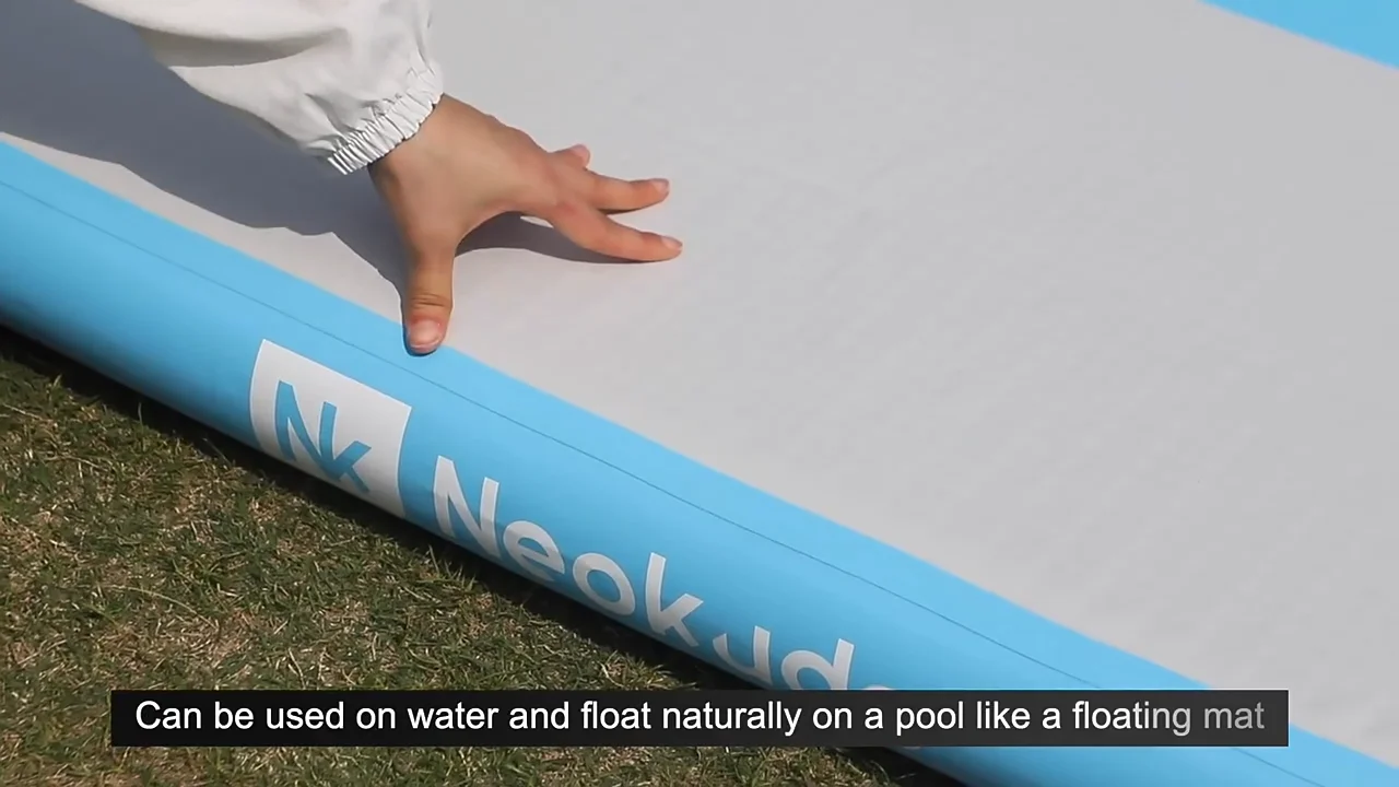 Neokudo Air Gymnastics Tumble Track Inflatable Tumbling Air Mats For