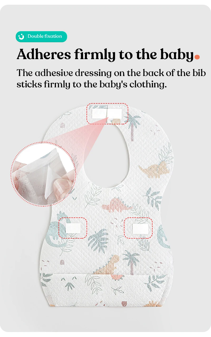 Kub Portable Children's Baby Bibs Organic Cotton Baby Waterproof ...