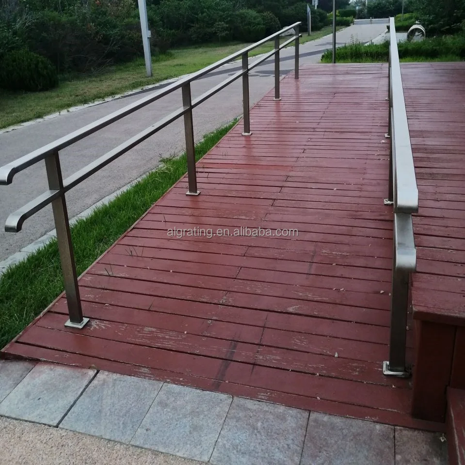 Stainless Steel Road Pedestrian Safety Ramp Handrail Railing Guardrail