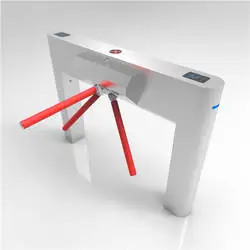 Tripod Turnstile Access Control   RFID Card Reader  QR Code With Face Recognition Three Gates Manufacturer Factory Price