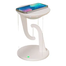 New Magnetic Floating Wireless LED Table Lamp Bedside Lamp LED Night Light with Mobile Phone Watch Wireless Charger