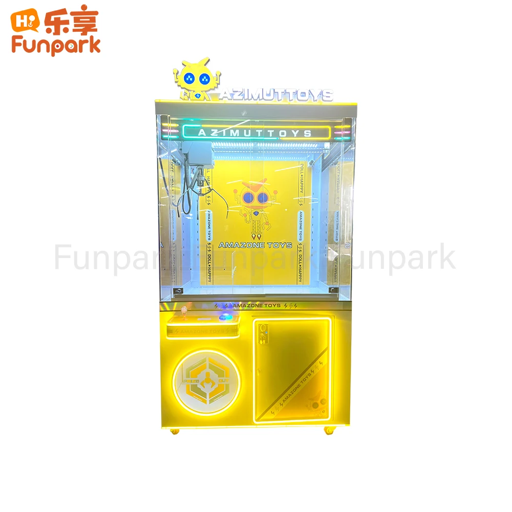 Funpark Hot Selling Coin-Operated Arcade Games Machine Fun Plush Toy Claw Crane Prize for Kids and Adults manufacture