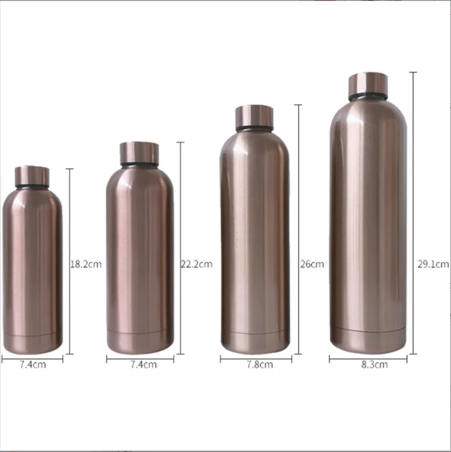 HOT 500/750/1000ml  Rubber soft touch Drinking Tumbler Double wall Insulated Stainless Steel 304 sports  Water Bottle