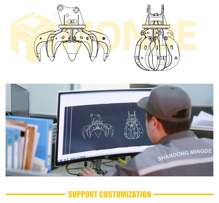 MONDE Hydraulic Steel Grabbing Machine for Excavator