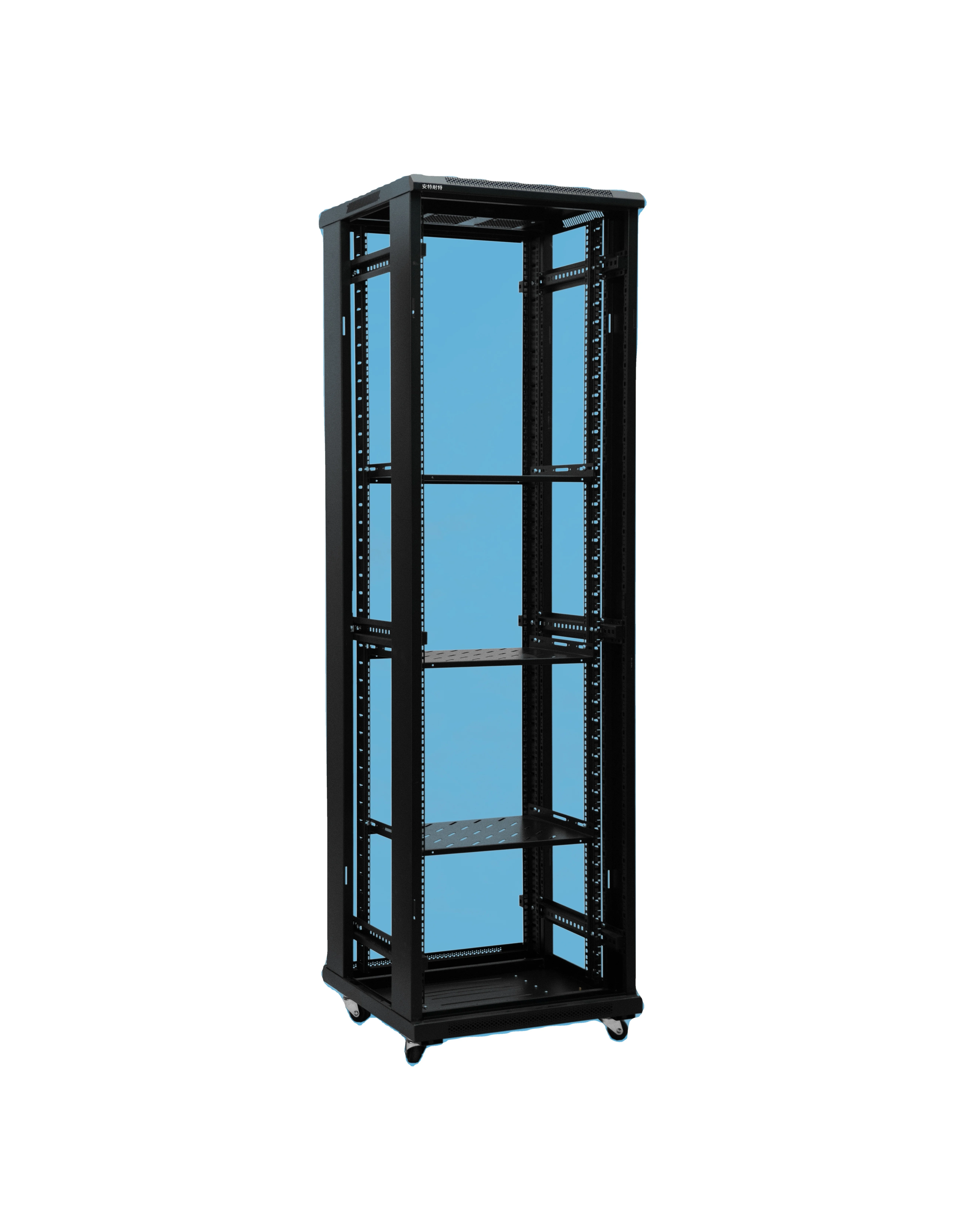 42u Network Open Rack Switch Enclosure Sturdy Welded Frame Structure Outdoor Server Rack Network Server Cabinet Rack