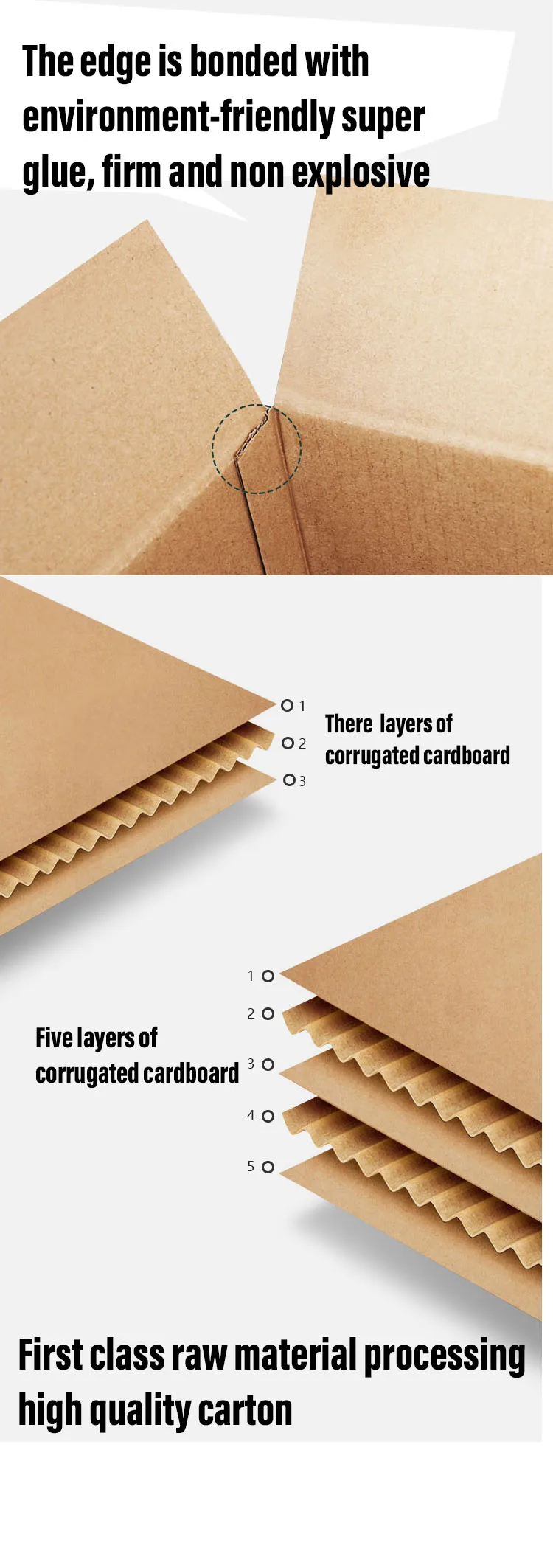 Custom Strong Cardboard Wholesale Corrugated Cartons Mailing Moving ...