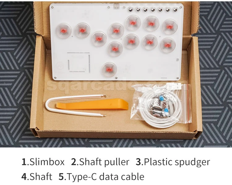 All Button Hitbox Style Arcade Game Console Joystick for PC/PS4