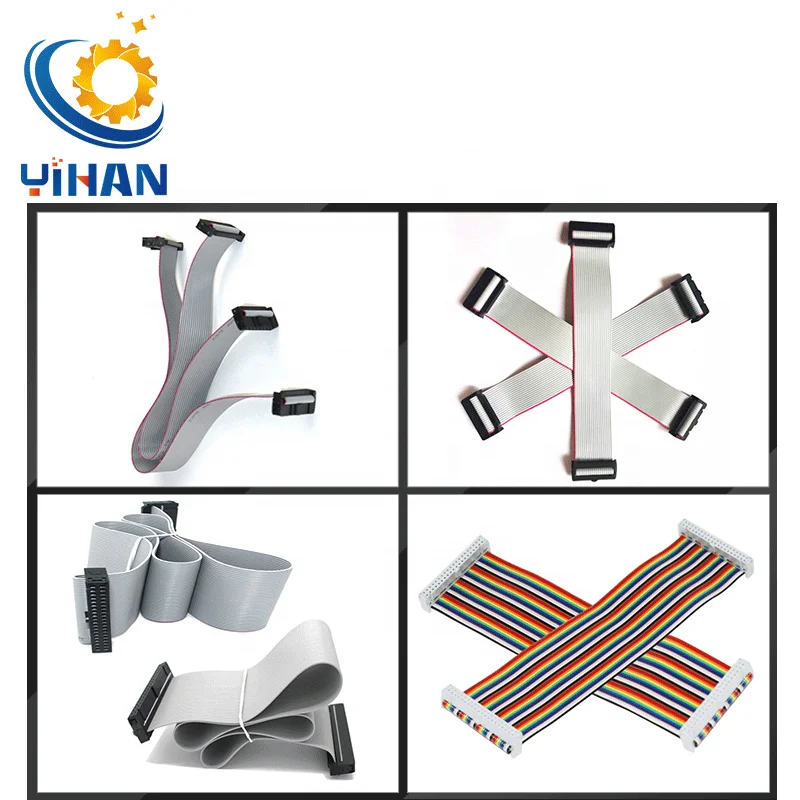 Adjustable IDC Flat Cable Connector Crimping Machine 2P to 64P Cable Ribbon Cable Pneumatic Yihan YH-64P Semi-Automatic ODM