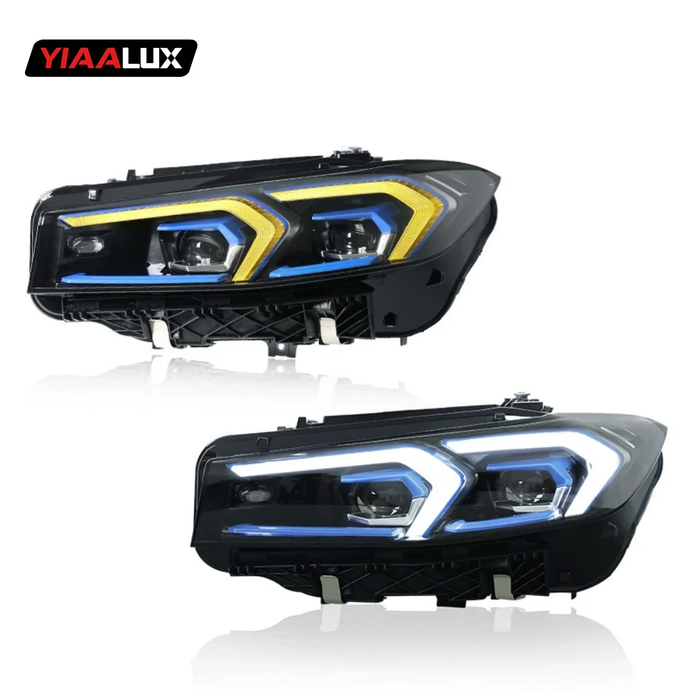 For BMW 3 Series G20 G21 G28 19-22 Yellow White Laser Headlight High Low Fog Turn Signal Lamp Switch DRL Front Lights