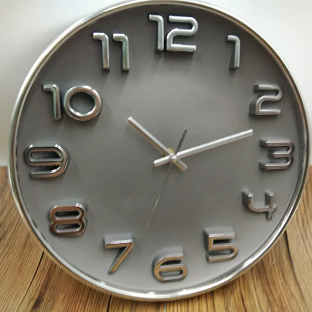 3d Diy Creative Round Modern Classic Digital Meeting Room Wall Clock