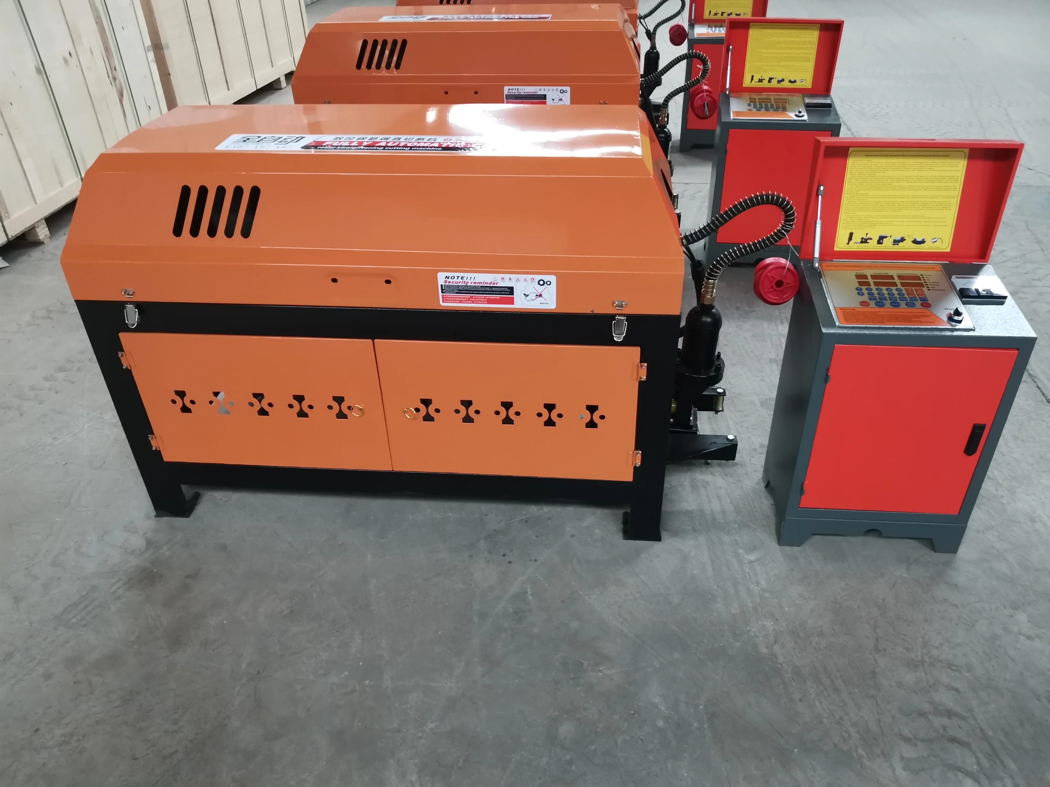 High Speed Automatic Cnc Screw Iron Reinforcement Coil Steel Wire Cutting Rod Steel Metal Bar Straightening Making Machine