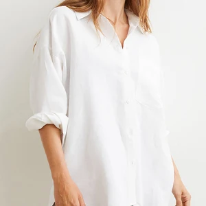 Custom High Quality Spring Autumn Causal Turn-down Collar Full Sleeve Blouse &Shirt for Daily Life Office Women