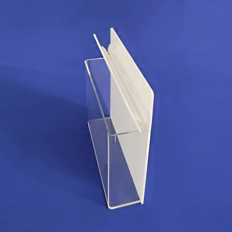 Custom Clear Acrylic Mailbox Lucite Mailbox with Lock Wall Mounted Perspex Mail Box with a Hinged Lid