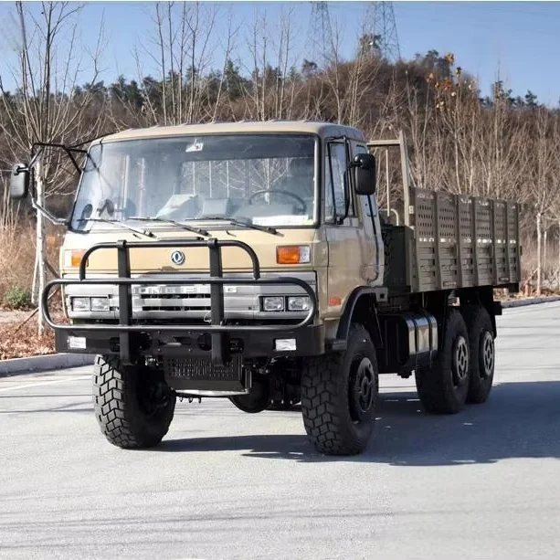 Hot Sale New 6x6 Off-Road Cargo Truck with 4.8m Cargo Box Euro III Diesel 210HP Heavy-Duty Off-Road Transportation